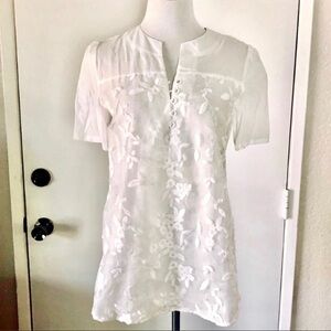 Gracila White Floral Tunic